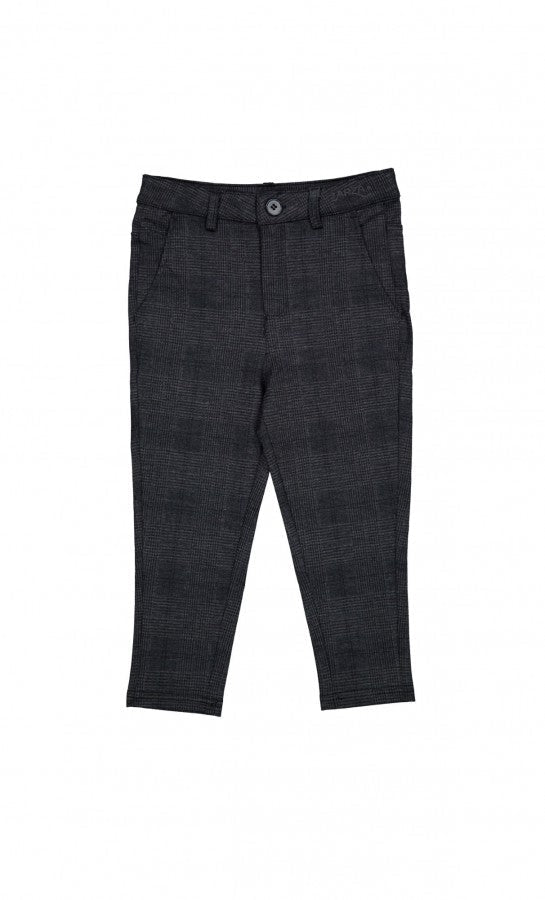 Arza Charcoal Plaid Ponte Pants - Posh New York