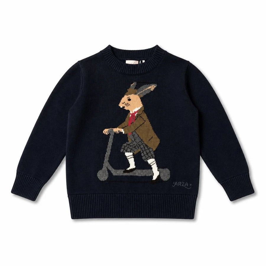 Arza Taupe Big Bunny Sweater - Posh New York