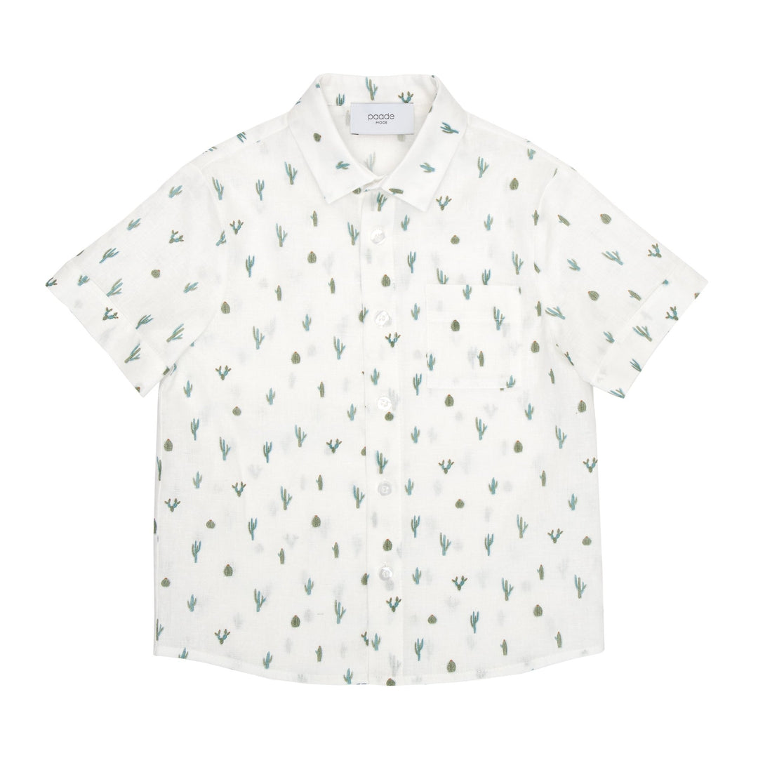 Asher Linen White Shirt - White - Posh New York