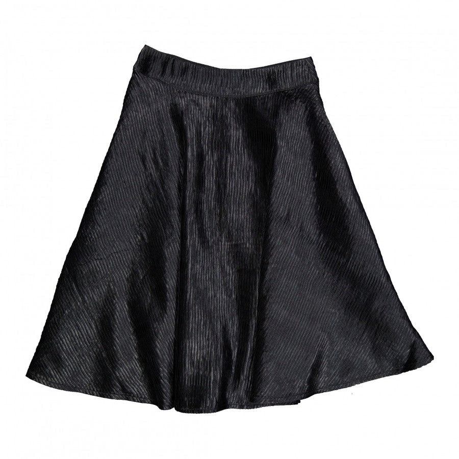 Black Crinkle Taffeta Skirt - Posh New York