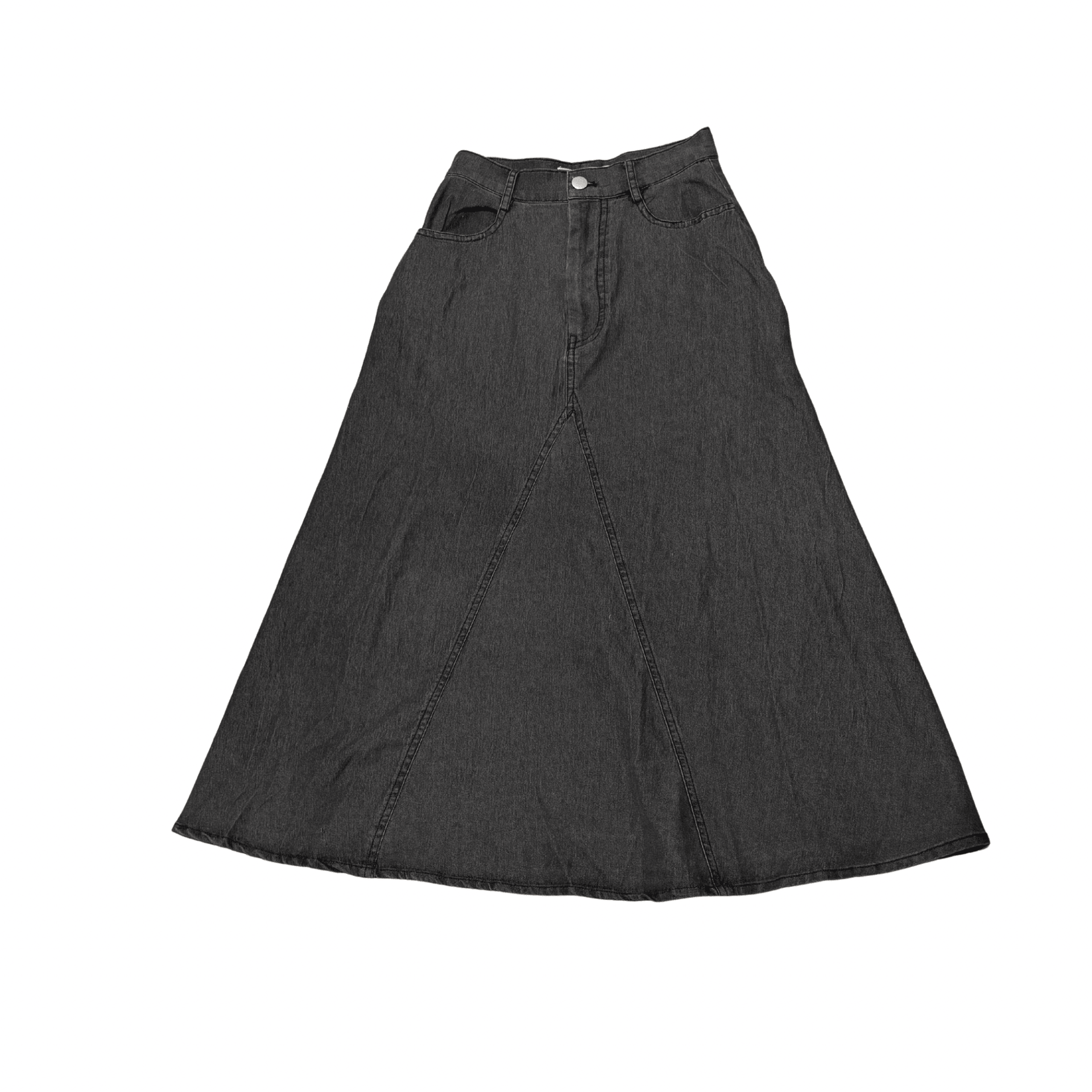 Black Denim Skirt - Black – Posh New York