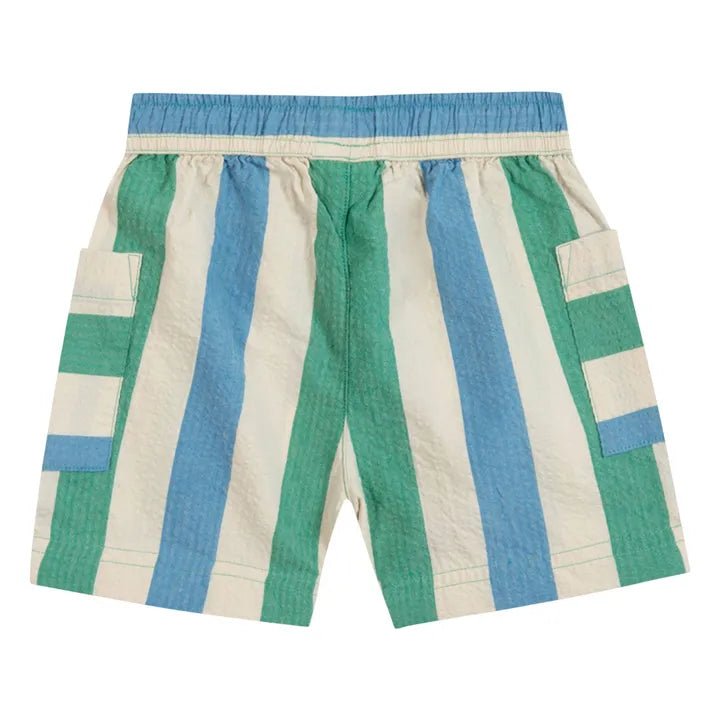 Blue & Green Shorts - Rayures Coco - Posh New York