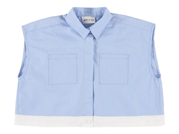 Blue Shirt With Collar - Bleu - Posh New York