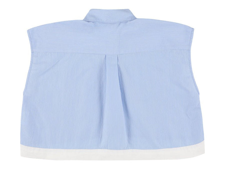 Blue Shirt With Collar - Bleu - Posh New York