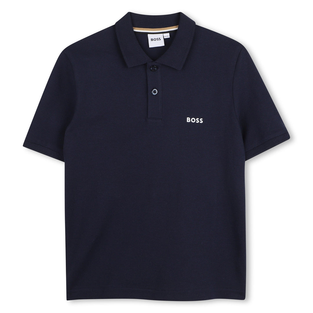 Boss Print On Back Bottom - 849 Navy - Posh New York