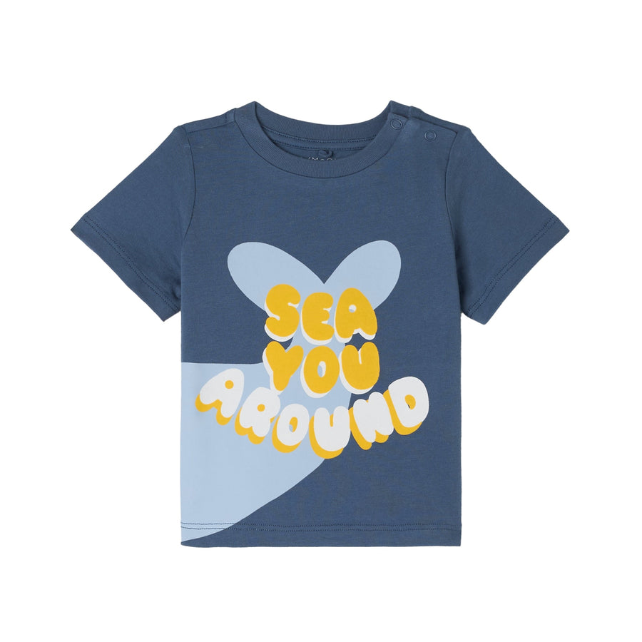 Boy SS Sea You Around Tee - 61B Blue - Posh New York