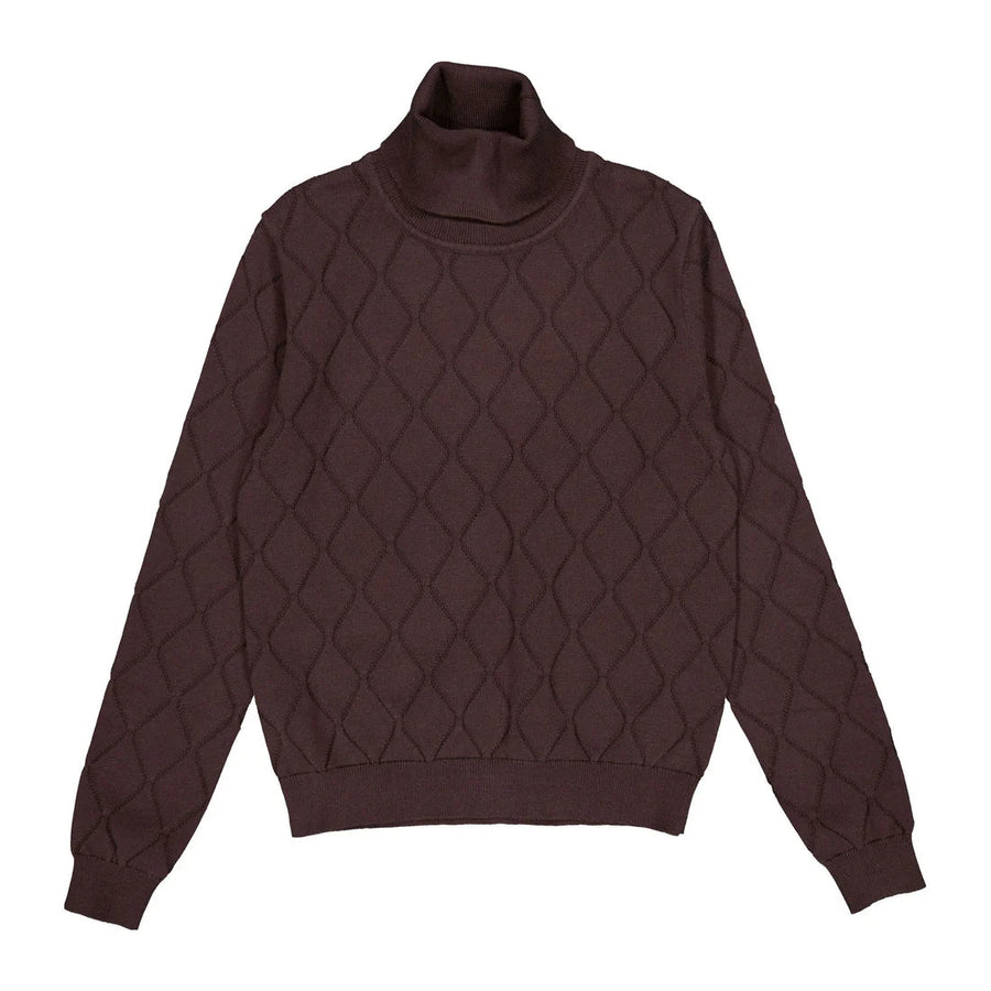 Brown Argile Detailed Sweater - Posh New York