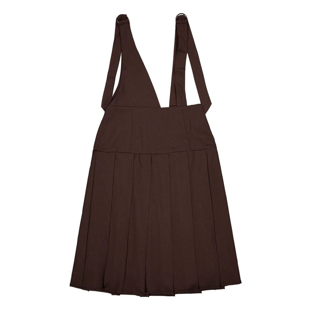Brown Pleated Jumper - Posh New York
