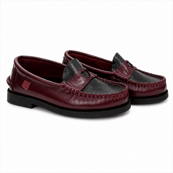 BURGUNDY HEART LOAFER - Posh New York