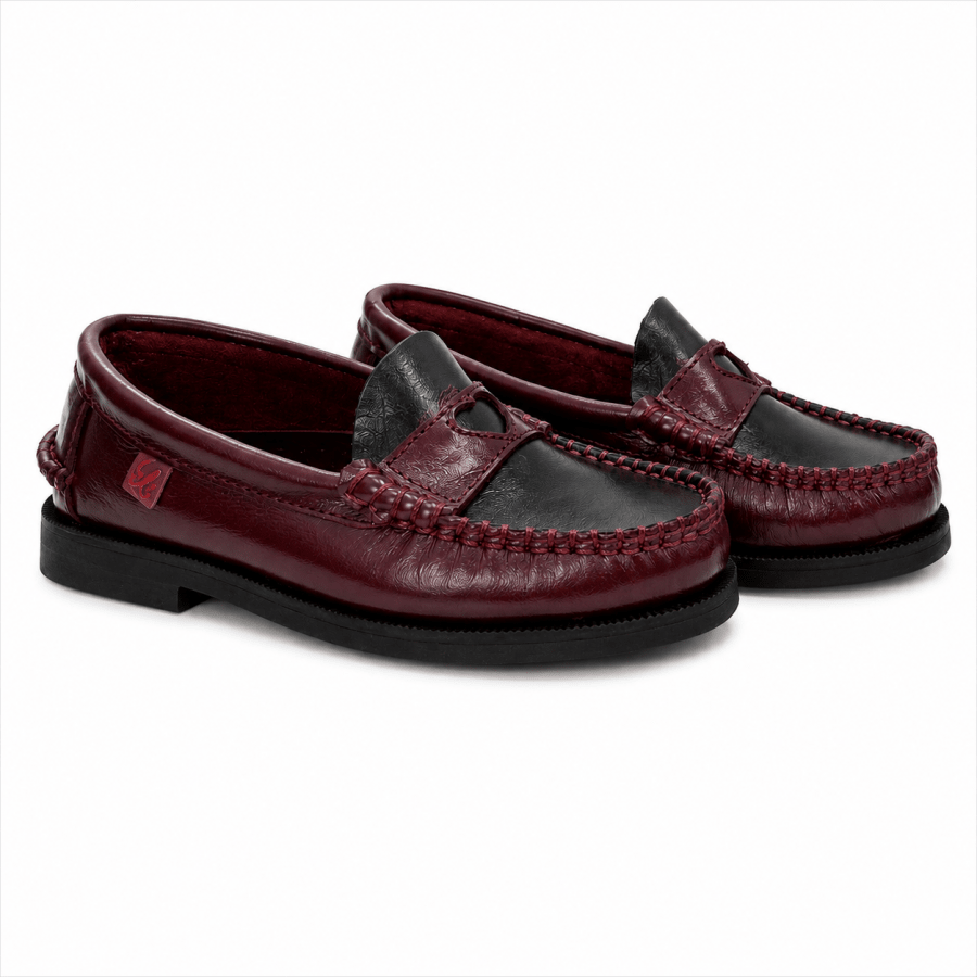 BURGUNDY HEART LOAFER - Posh New York