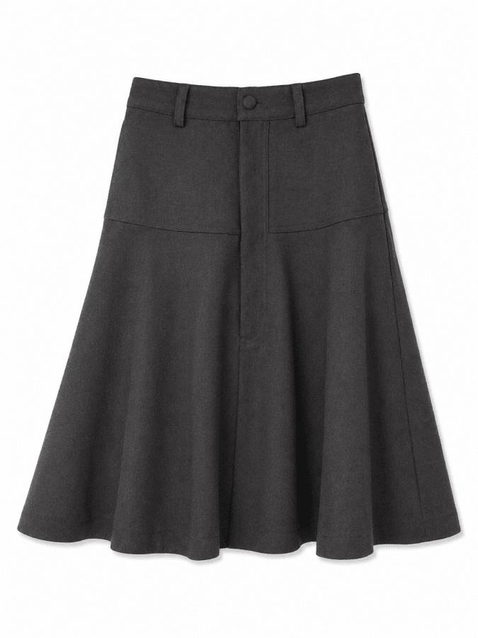 BUTTONED DROP WAIST SKIRT - Posh New York