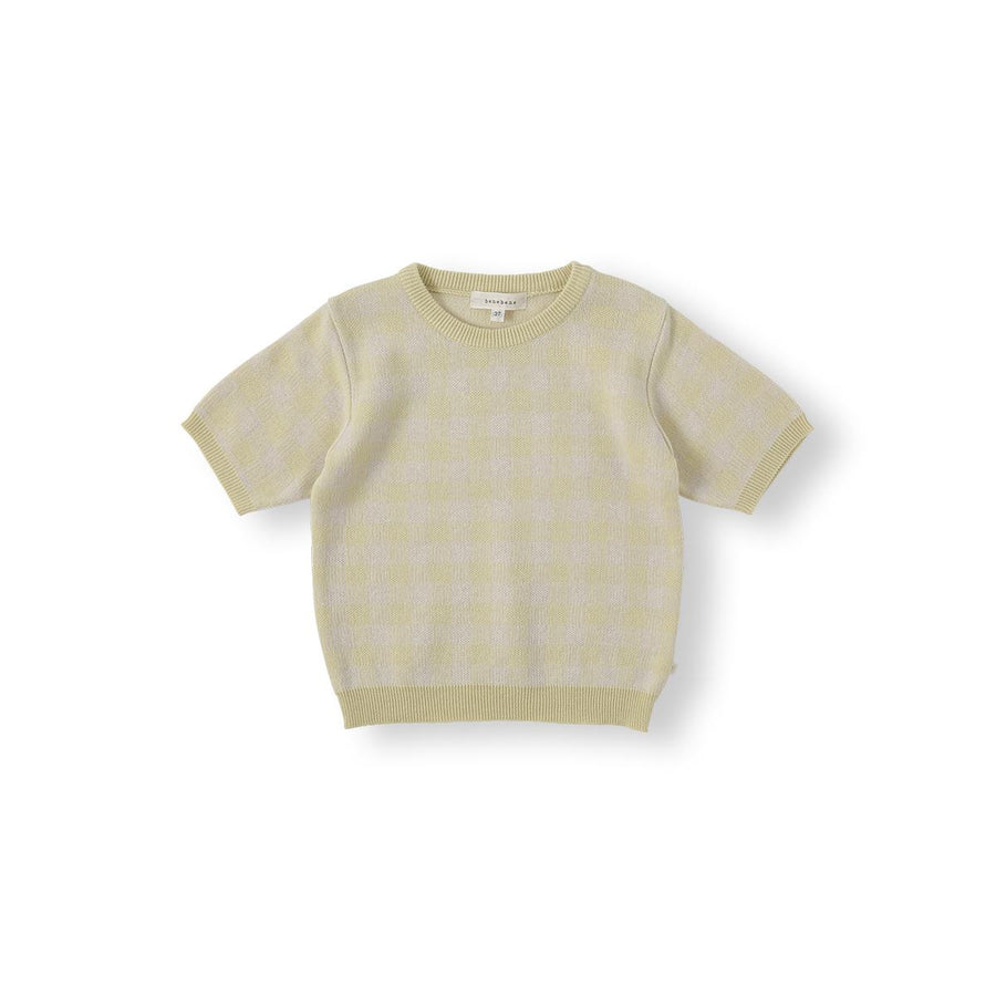 Check Half Knit - Dusty Yellow - Posh New York