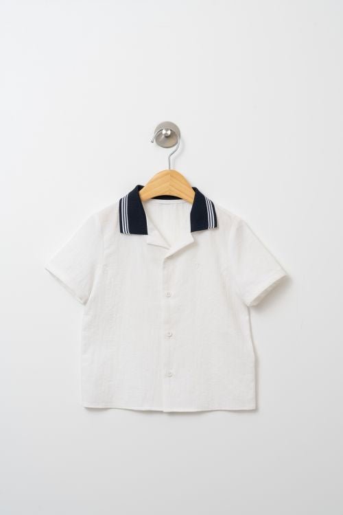 Collared Up - White/Black - Posh New York