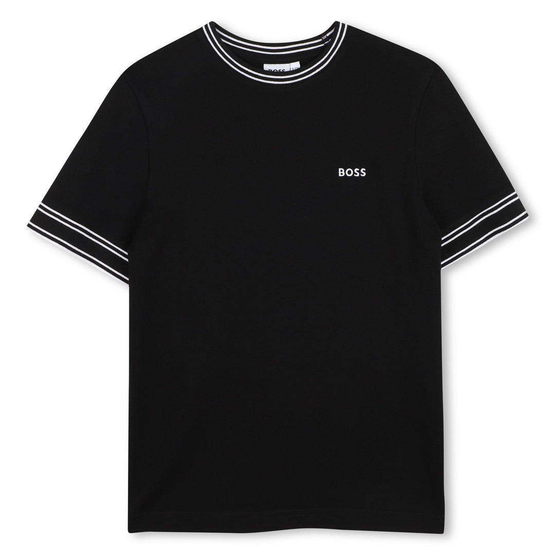 Colorful Cut Out Tee - 09B Black - Posh New York