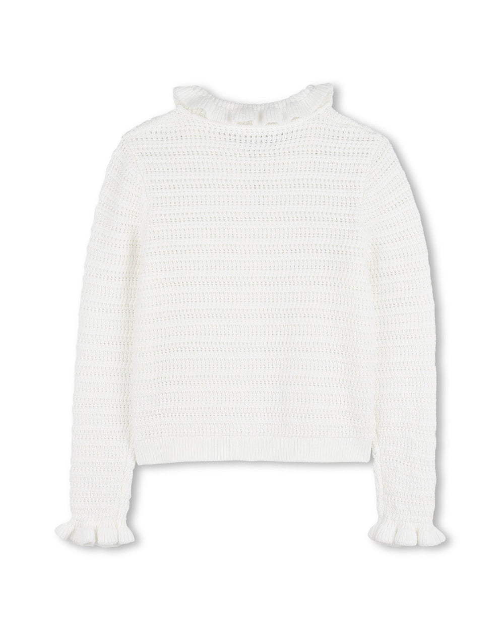 Crochet - Like Knit Cardigan - 117 OffWhite - Posh New York