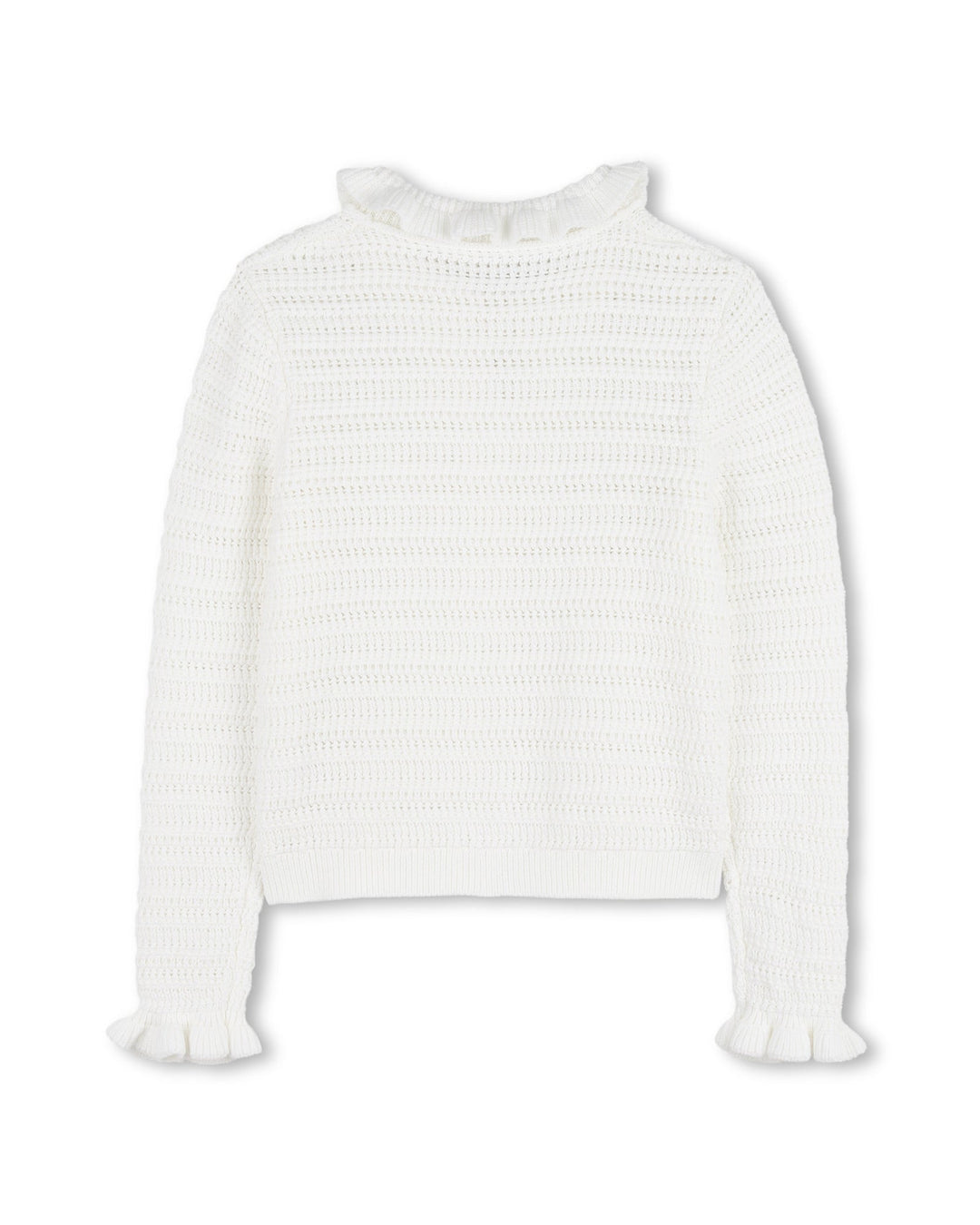 Crochet - Like Knit Cardigan - 117 OffWhite - Posh New York