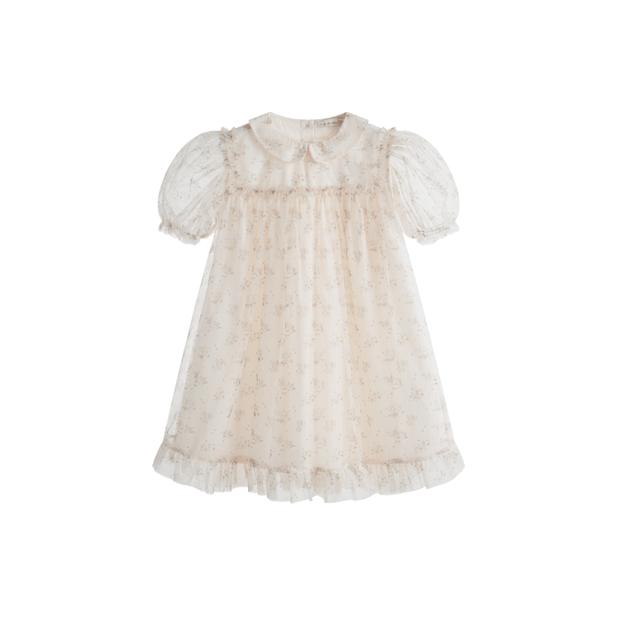 Deborah Dress Cream Flower - Cream Flower - Posh New York