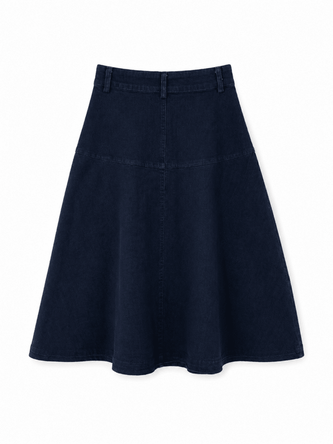DROPWAIST DENIM SKIRT - Posh New York