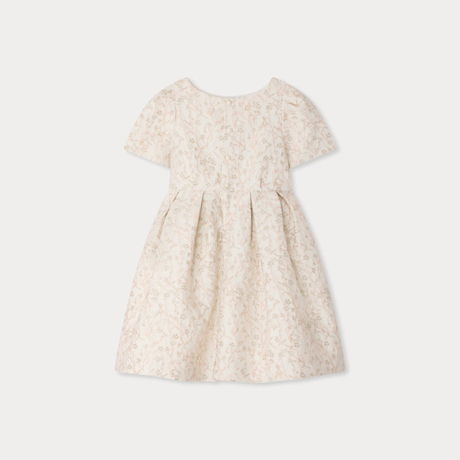 Elegant Floral Dress - Fleurs Rose 520B - Posh New York