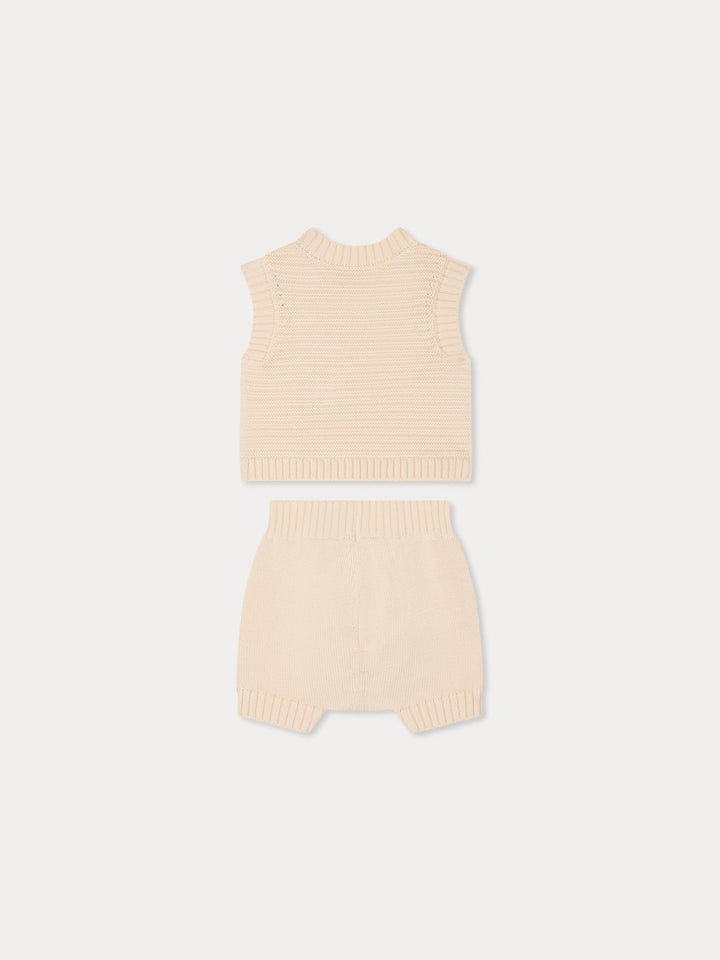 Elegant White Knit Set - Blanc Lait 002 - Posh New York