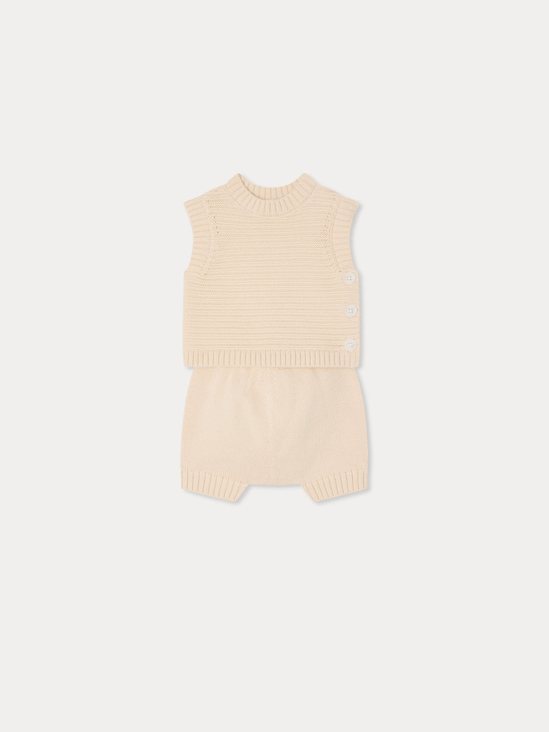 Elegant White Knit Set - Blanc Lait 002 - Posh New York