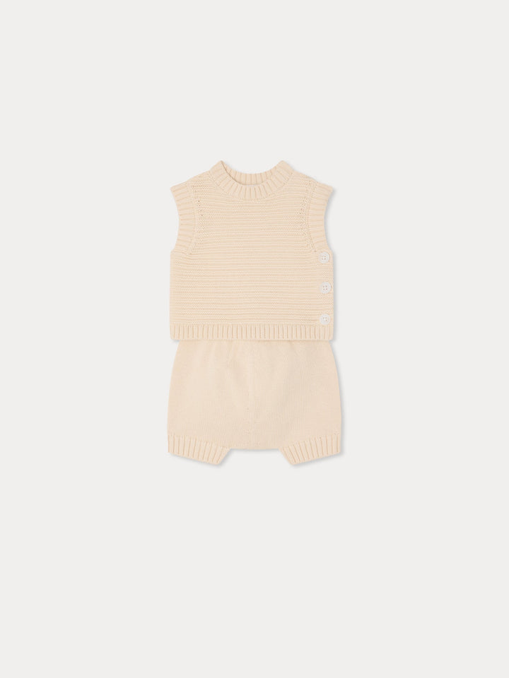 Elegant White Knit Set - Blanc Lait 002 - Posh New York