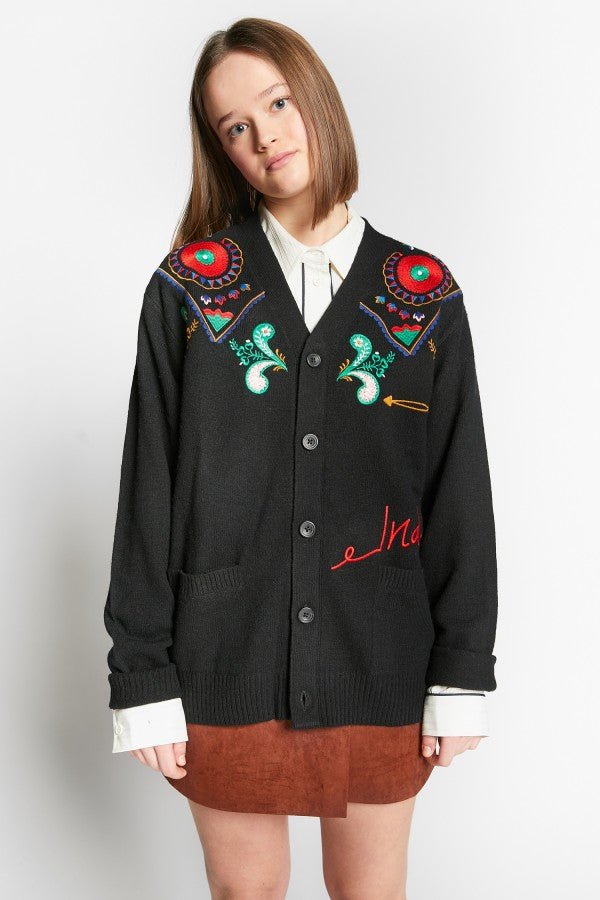 EMBROIDERED CARDIGAN - Posh New York