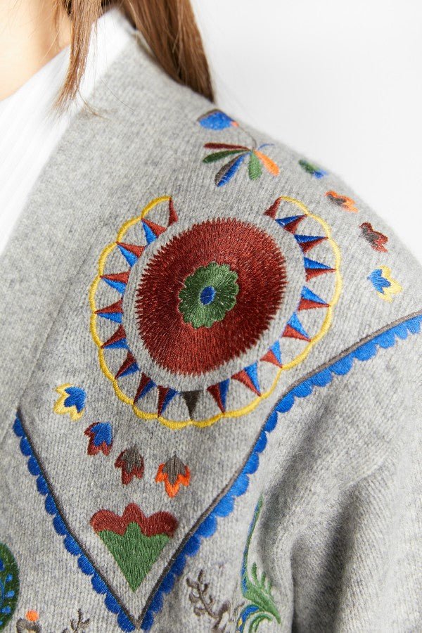 EMBROIDERED CARDIGAN - Posh New York