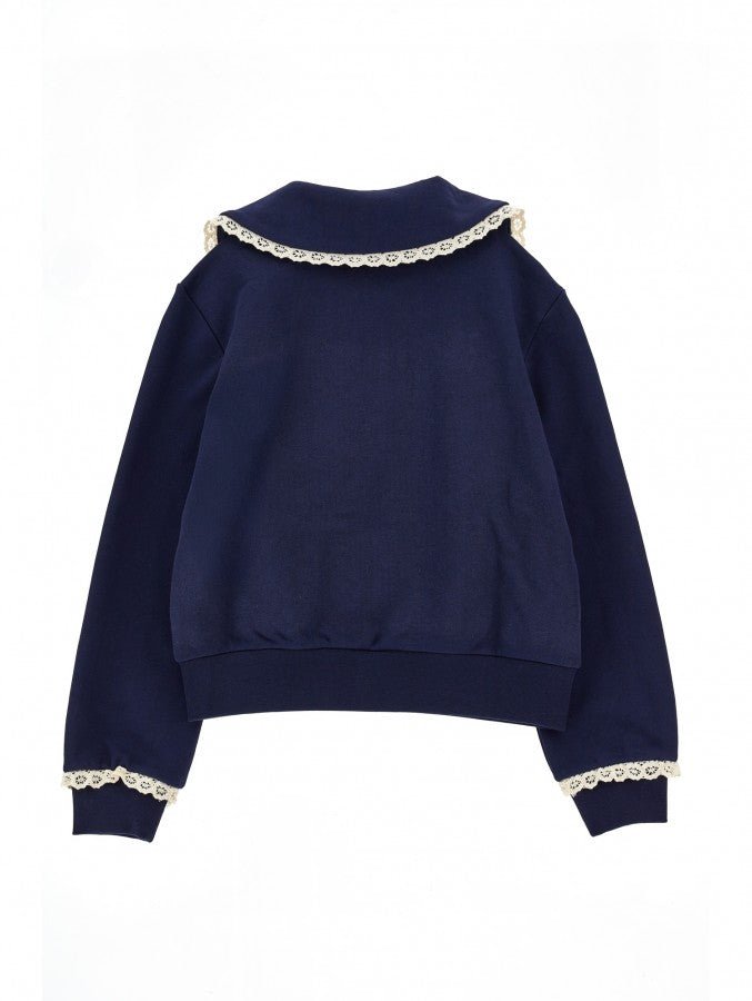FELPA APERTA COLLAR SWEATER - Posh New York