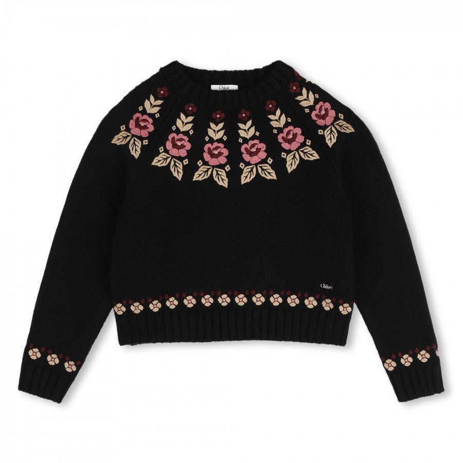 FlLORAL KNIT SWEATER - Posh New York