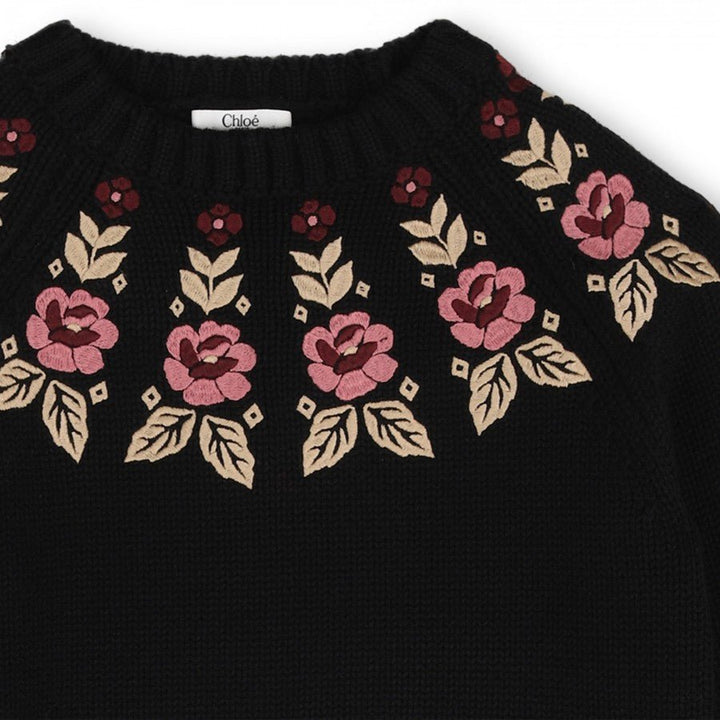 FlLORAL KNIT SWEATER - Posh New York