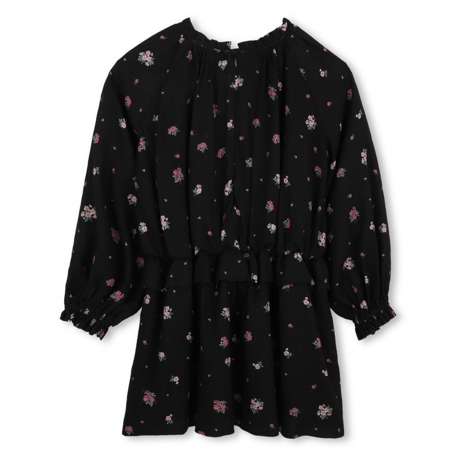 FLORAL PRINT RUFFLED DRESS - Posh New York