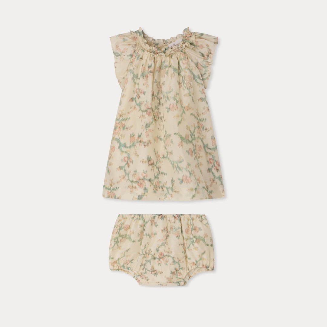 Floral White Dress - Vert 547B - Posh New York