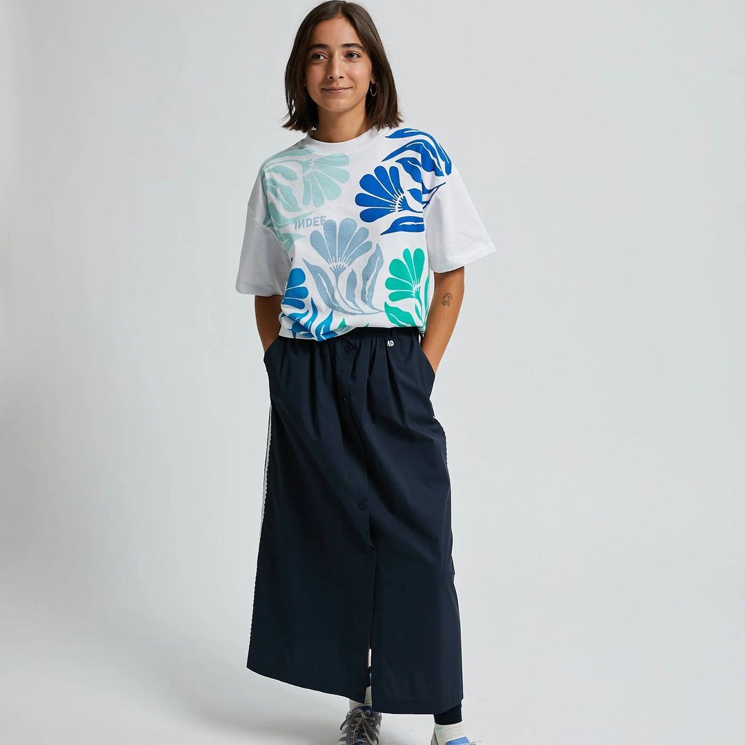 Front Placed Print T-Shirt - Blue - Posh New York