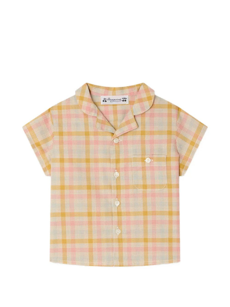 Gerald Plaid Shirt - CA Rose 320 - Posh New York