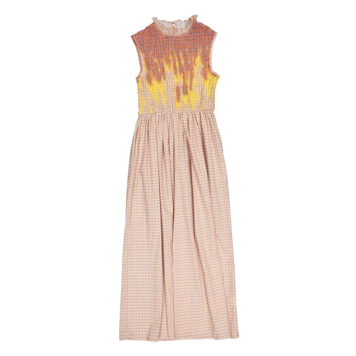 Gingham Smocked Jumper - Print - Posh New York