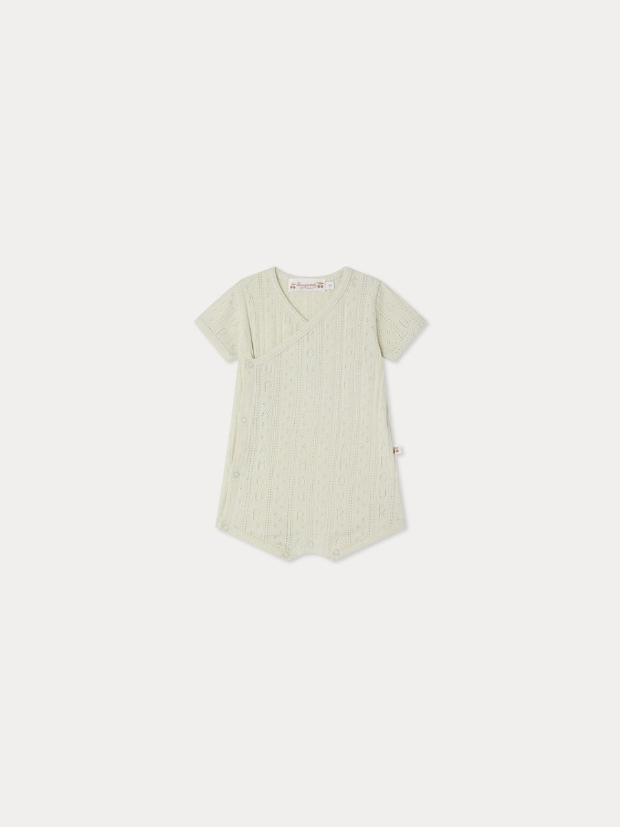 Grey Knit Pajama - Vert Celadon 041C - Posh New York