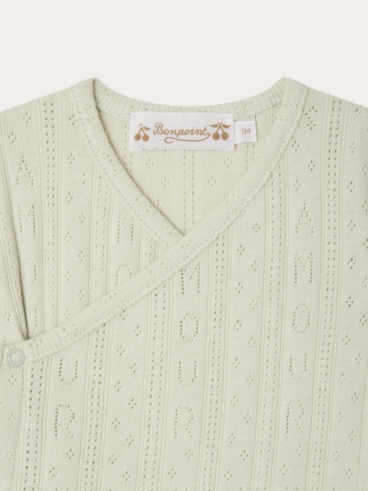 Grey Knit Pajama - Vert Celadon 041C - Posh New York