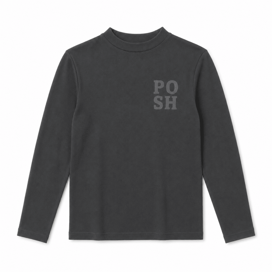 GREY POSH LOGO TEE - Posh New York
