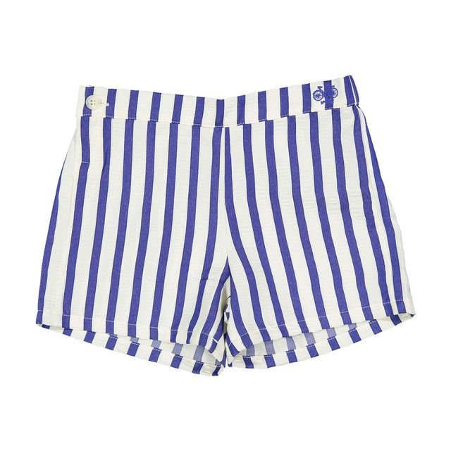 Indigo Striped Shorts - Indigo - Posh New York