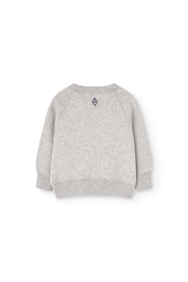 JACKAL BABY SWEATSHIRT MEDIUM GREY HEATHER - Posh New York