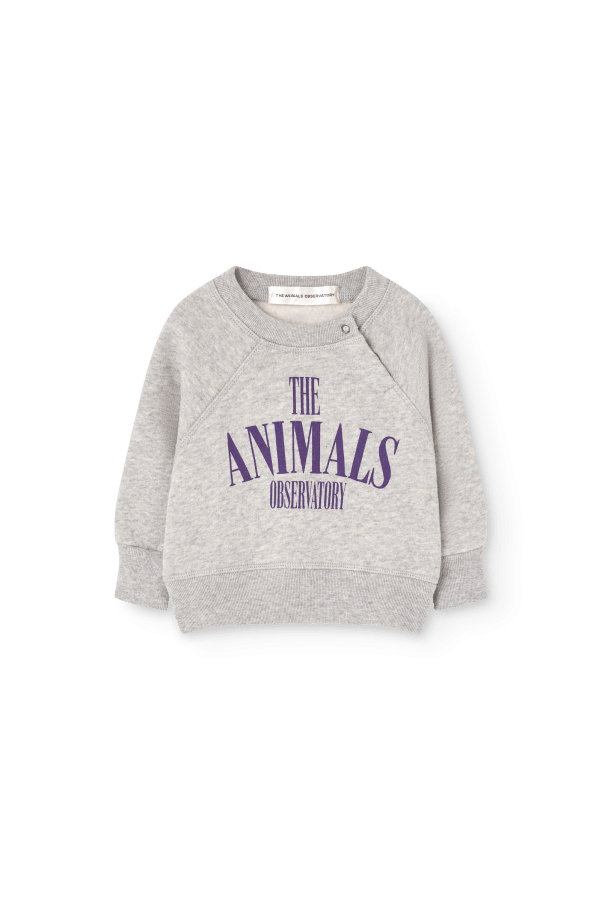 JACKAL BABY SWEATSHIRT MEDIUM GREY HEATHER - Posh New York