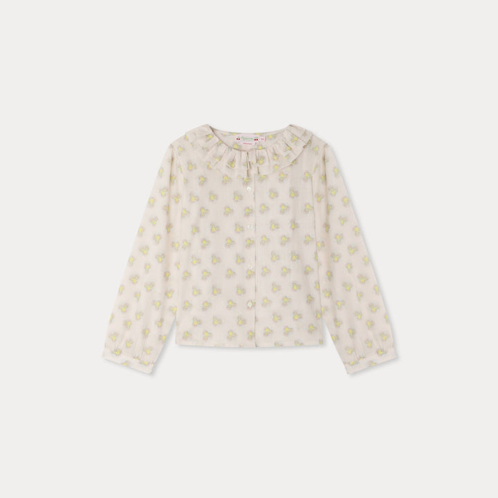 Jaffa Blouse With Ruffle Collar - Imp Anis 639 - Posh New York