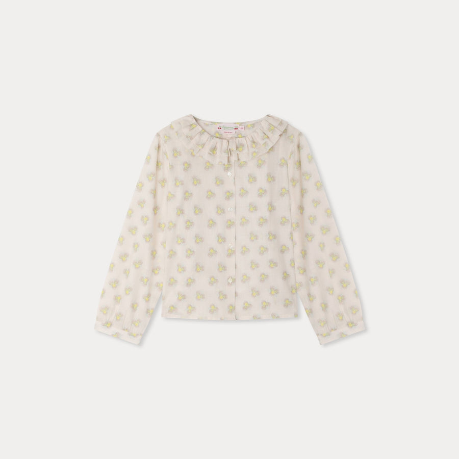 Jaffa Blouse With Ruffle Collar - Imp Anis 639 - Posh New York