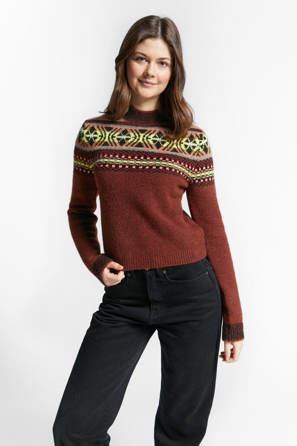 JAQUARD PATTERN PULLOVER - Posh New York