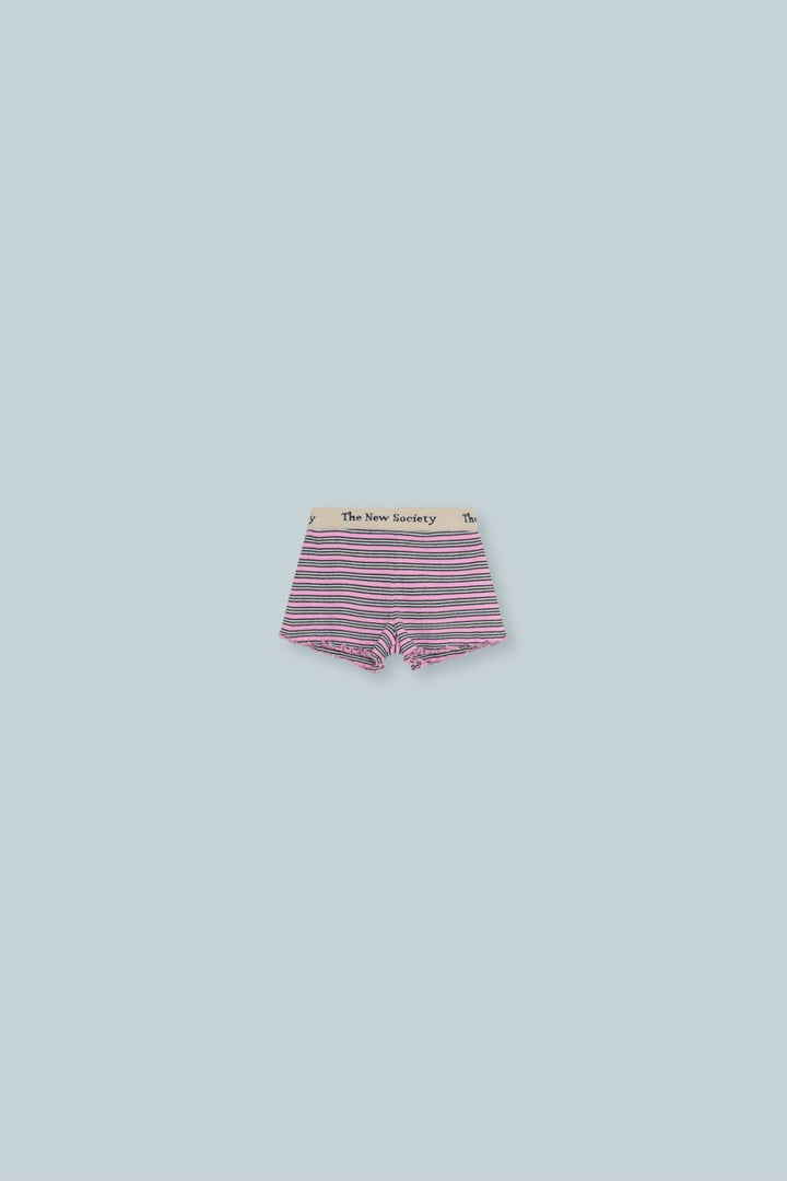 Lavendar Shorts Mini Stripes - Pink Lavendar Stripe - Posh New York