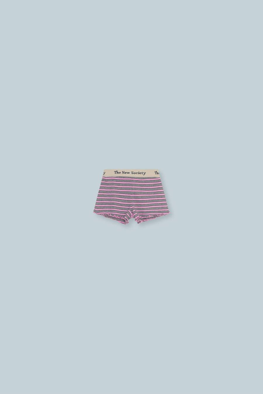 Lavendar Shorts Mini Stripes - Pink Lavendar Stripe - Posh New York