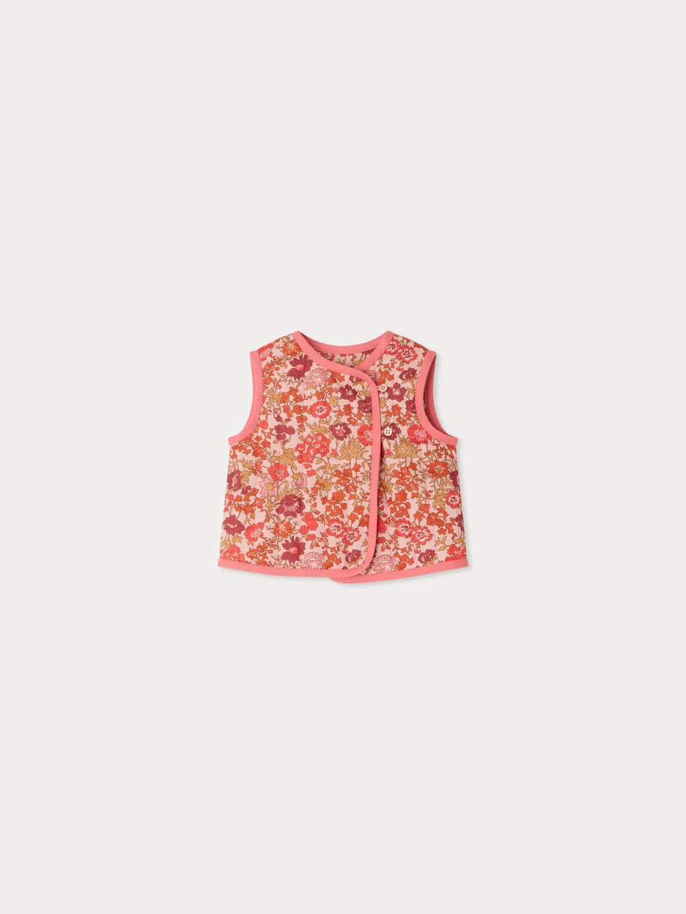 Layla Floral Rose Vest - Fleurs Rose 520 - Posh New York