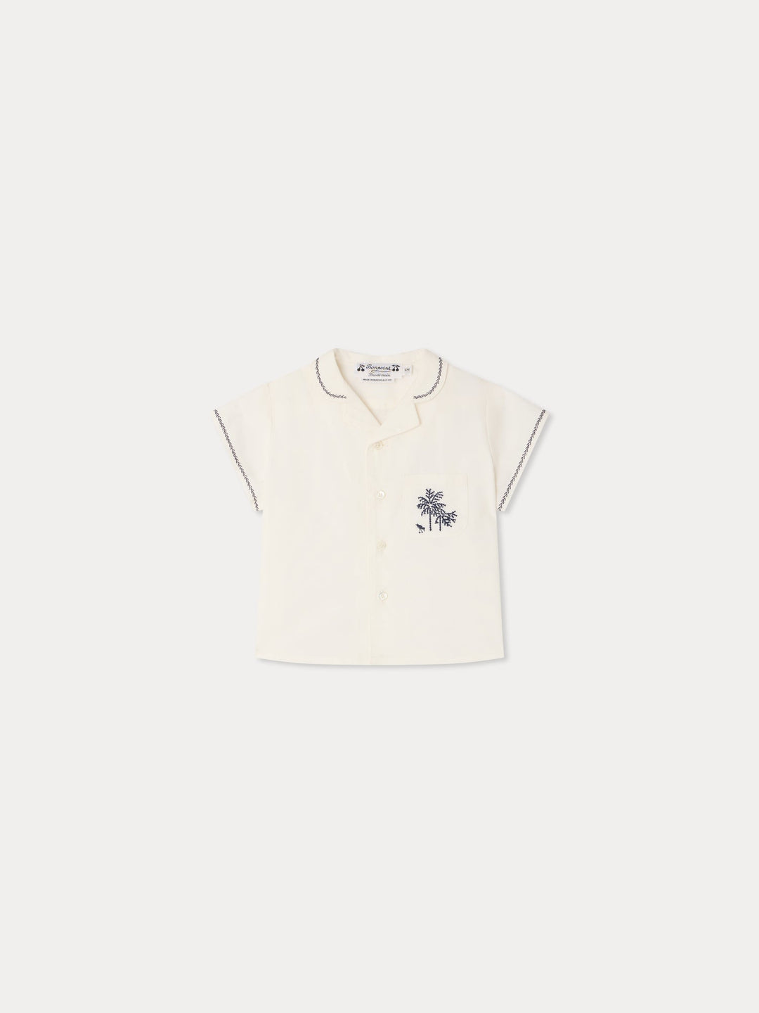 Lennard White Embroidered Shirt - UPB Blanc Lait 102 - Posh New York