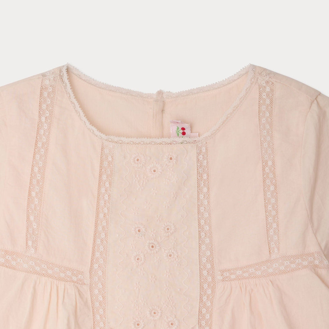 Lora Pink Cotton Dress - Rose Petale 021A - Posh New York